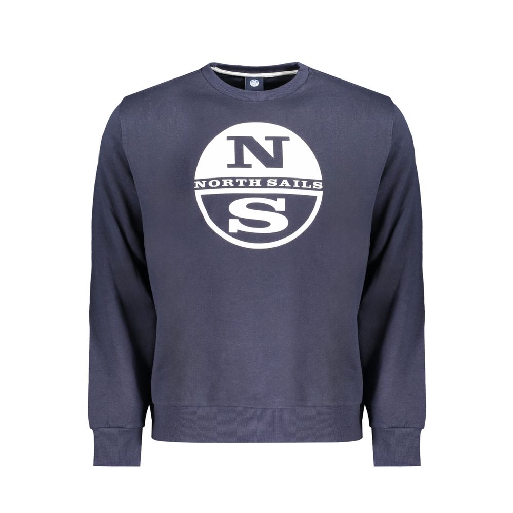 North Sails Blue Cotton Men Sweater