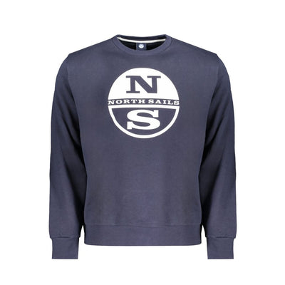 North Sails Blue Cotton Men Sweater