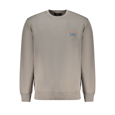 Lee Grigio Cotton Men Sweatshirt