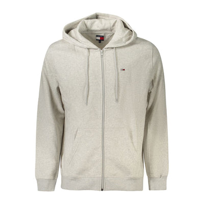 Tommy Hilfiger Grigio Cotton Men's Sweatshirt Hoodie