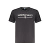 North Sails Black Cotton Men T-Shirt
