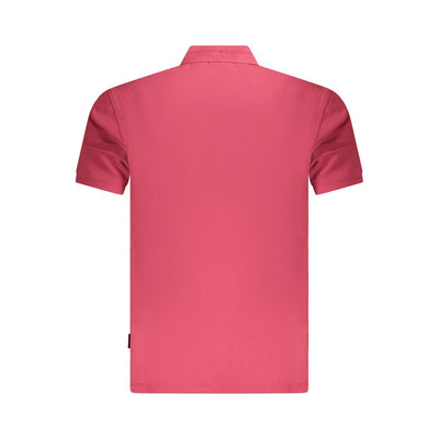 Napapijri Red Cotton Men Polo Shirt