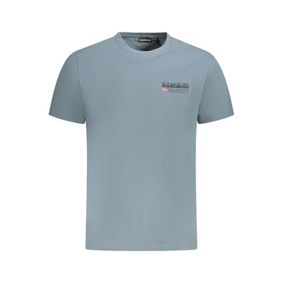 Napapijri Grigio Organic Cotton Men T-Shirt