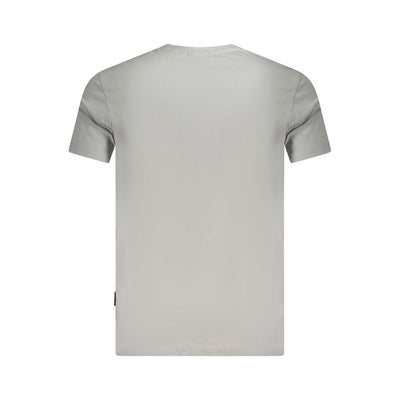Napapijri Grigio Cotton Men T-Shirt