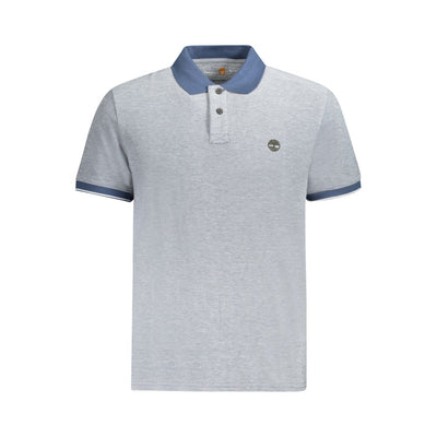 Timberland Blue Cotton Men Polo Shirt