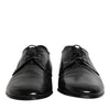 Dolce & Gabbana Black Leather Lace Up Derby Dress Formal Shoes