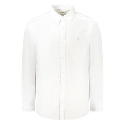 Calvin Klein White Cotton Men Shirt