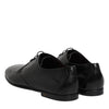 Dolce & Gabbana Black Leather Lace Up Derby Dress Formal Shoes