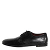 Dolce & Gabbana Black Leather Lace Up Derby Dress Formal Shoes