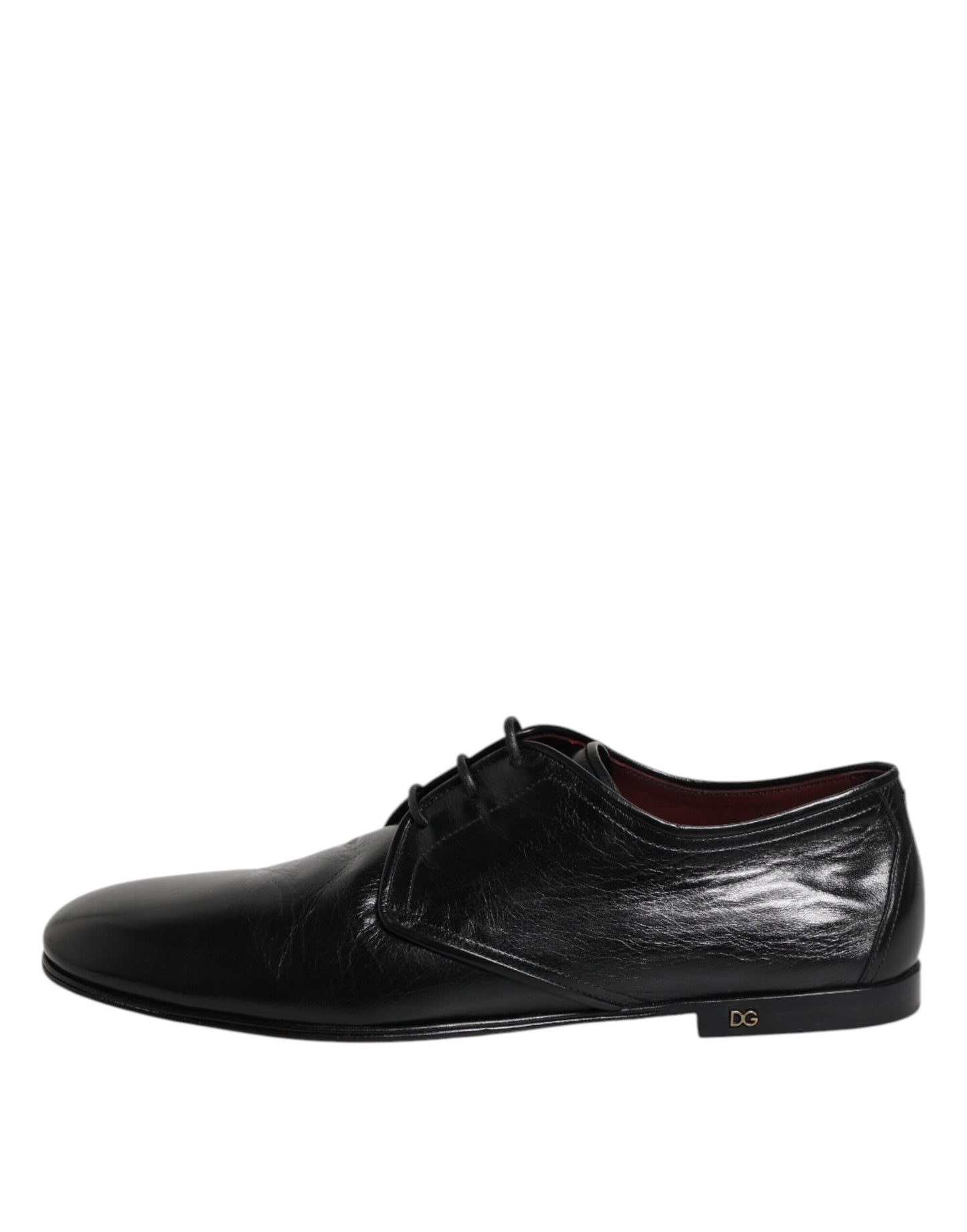 Dolce & Gabbana Black Leather Lace Up Derby Dress Formal Shoes