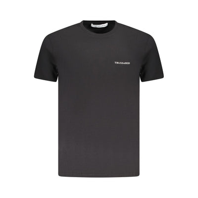 Trussardi Black Cotton Men T-Shirt