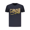 Cavalli Class Blue Cotton Men T-Shirt