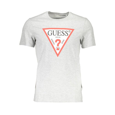 Guess Jeans Grigio Cotton Men T-Shirt