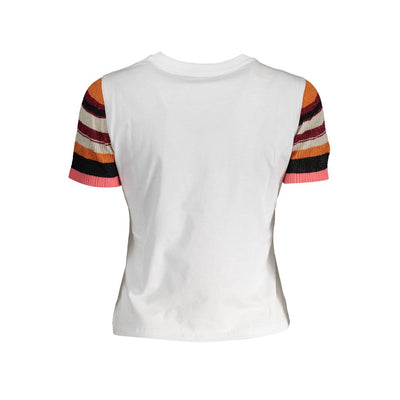 Desigual Bianco Cotton Women T-Shirt