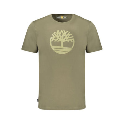 Timberland Green Cotton Men T-Shirt