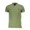 Cavalli Class Green Cotton Men Polo Shirt