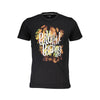 Cavalli Class Black Cotton Men T-Shirt