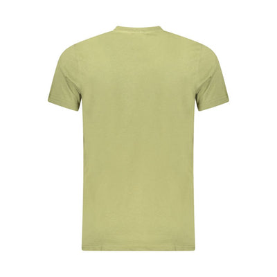 Cavalli Class Green Cotton Men T-Shirt