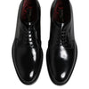 Dolce & Gabbana Black Leather Lace Up Derby Dress Formal Shoes