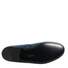 Dolce & Gabbana Blue Velvet DG Logo Loafers Formal Shoes
