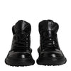 Dolce & Gabbana Black Leather Casual Mens Ankle Boots Shoes