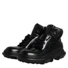 Dolce & Gabbana Black Leather Casual Mens Ankle Boots Shoes