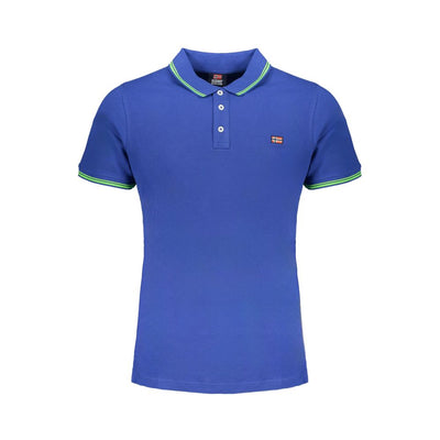 Norway 1963 Blue Cotton Men Polo Shirt