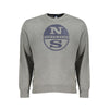 North Sails Gray Cotton Men Sweater