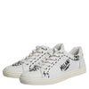 Dolce & Gabbana White London Calf Leather Men Sneakers Shoes