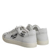 Dolce & Gabbana White London Calf Leather Men Sneakers Shoes