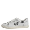Dolce & Gabbana White London Calf Leather Men Sneakers Shoes