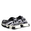 Dolce & Gabbana Black White Sorrento Low Top Sneakers Shoes