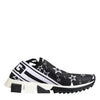 Dolce & Gabbana Black White Sorrento Low Top Sneakers Shoes