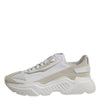 Dolce & Gabbana White Low Top Daymaster Men Sneakers  Shoes