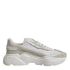 Dolce & Gabbana White Low Top Daymaster Men Sneakers  Shoes