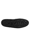 Dolce & Gabbana Black Exotic Leather Low Top Sneakers Shoes