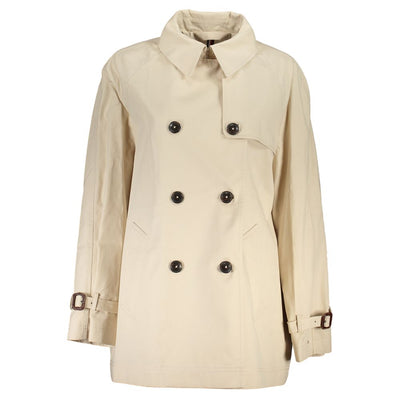Tommy Hilfiger Beige Cotton Women Trench Coat