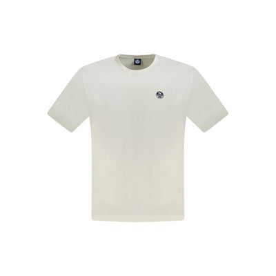 North Sails White Cotton Men T-Shirt