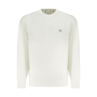 Calvin Klein White Cotton Men Sweatshirt