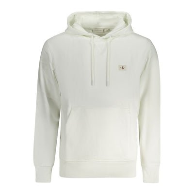 Calvin Klein White Cotton Men's Hooded Sweatshirt