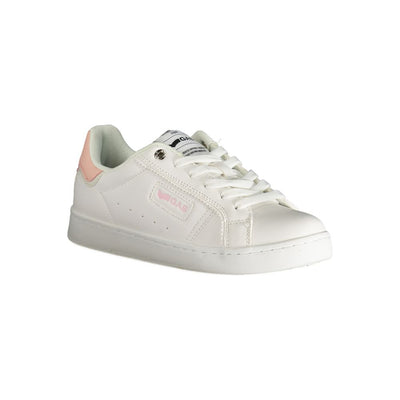 Gas White Polyester Women Sneaker