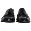 Dolce & Gabbana Dark Blue Leather Derby Wingtip Formal Shoes