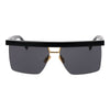 Max Mara Black Stainless Steel Sunglasses