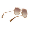 Max Mara Beige Metal Sunglasses