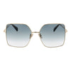 Max Mara Gold Metal Sunglasses