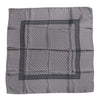 Dolce & Gabbana Gray Polka Dot Silk Square Men Foulard Scarf