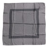 Dolce & Gabbana Gray Polka Dot Silk Square Men Foulard Scarf