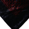 Dolce & Gabbana Black Red Viscose Square Men Foulard Scarf