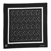 Dolce & Gabbana Black White Printed Square Foulard Scarf