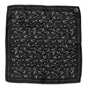 Dolce & Gabbana Black White Printed Square Men Foulard Scarf